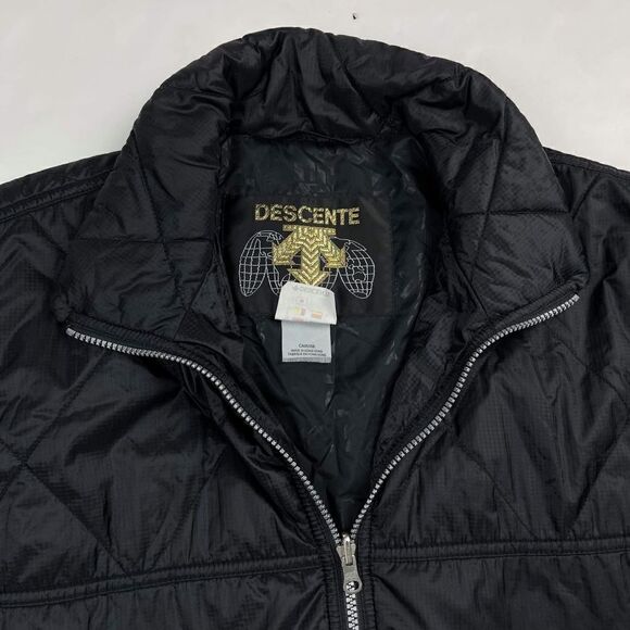 Descente Men's PADDED Jackets Size M Black puffer - Picture 8 of 16